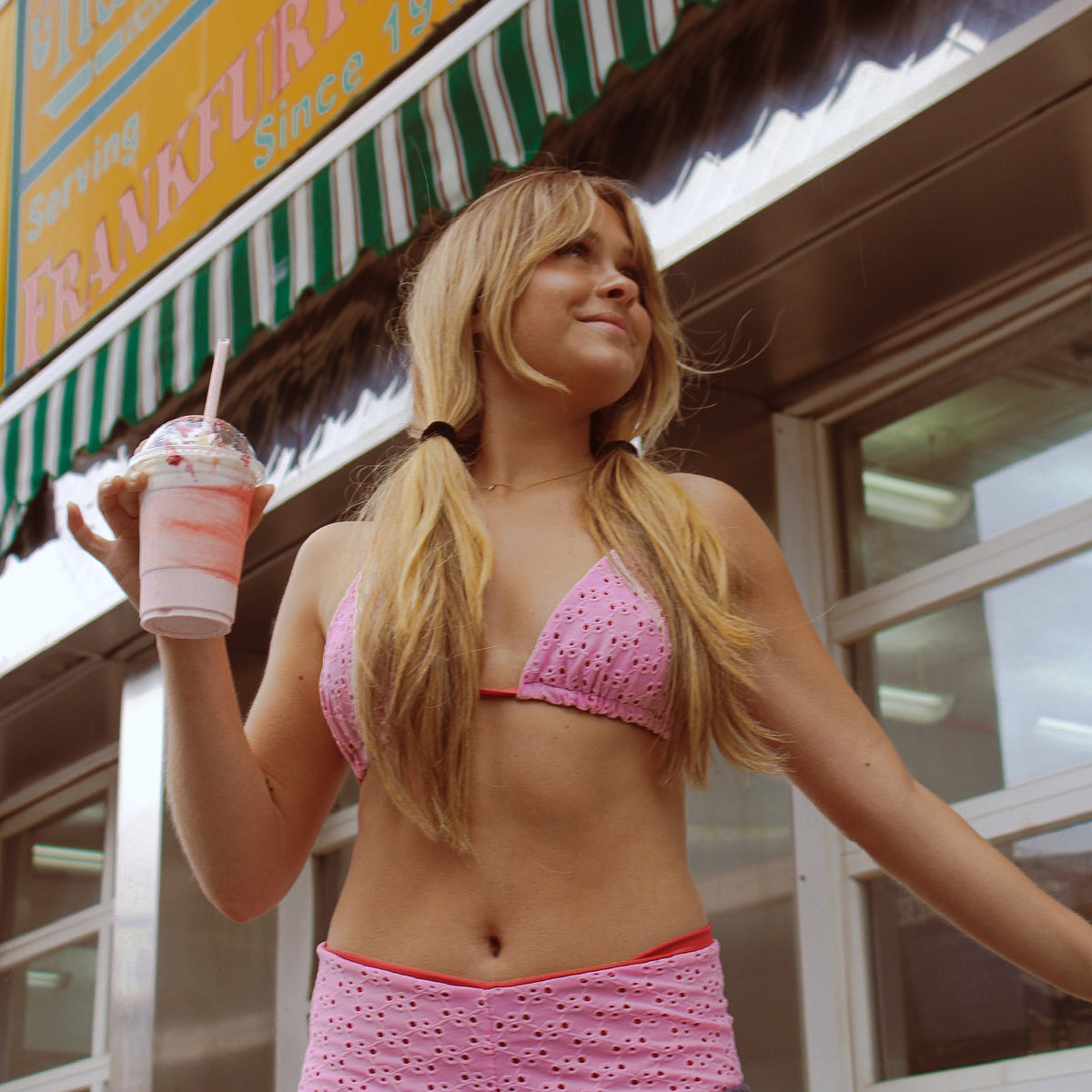 Bardot Pink Top image 0